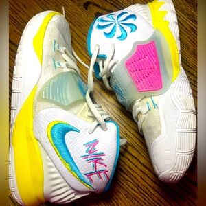Nike Kyrie 6 - Neon Graffiti size 6Y barely worn - like NEW!